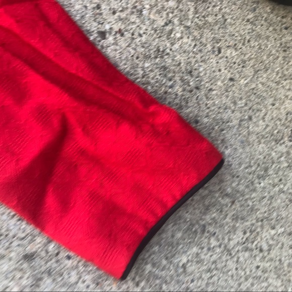 Vtg Lanz Red Long Sleeve Dress - Picture 6 of 8